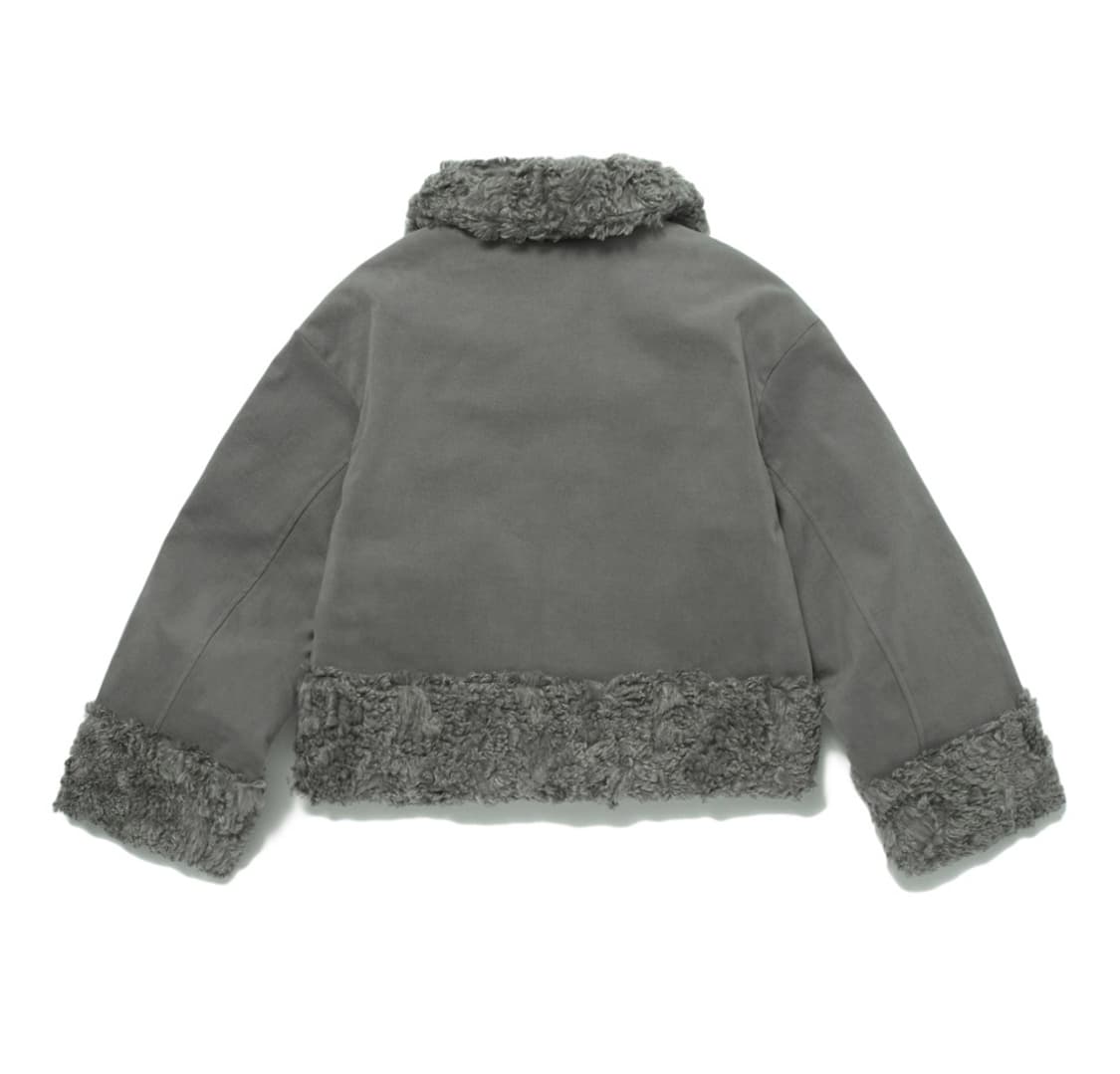 허그유어스킨 시어링 퍼 자켓(카키) 상품이미지2