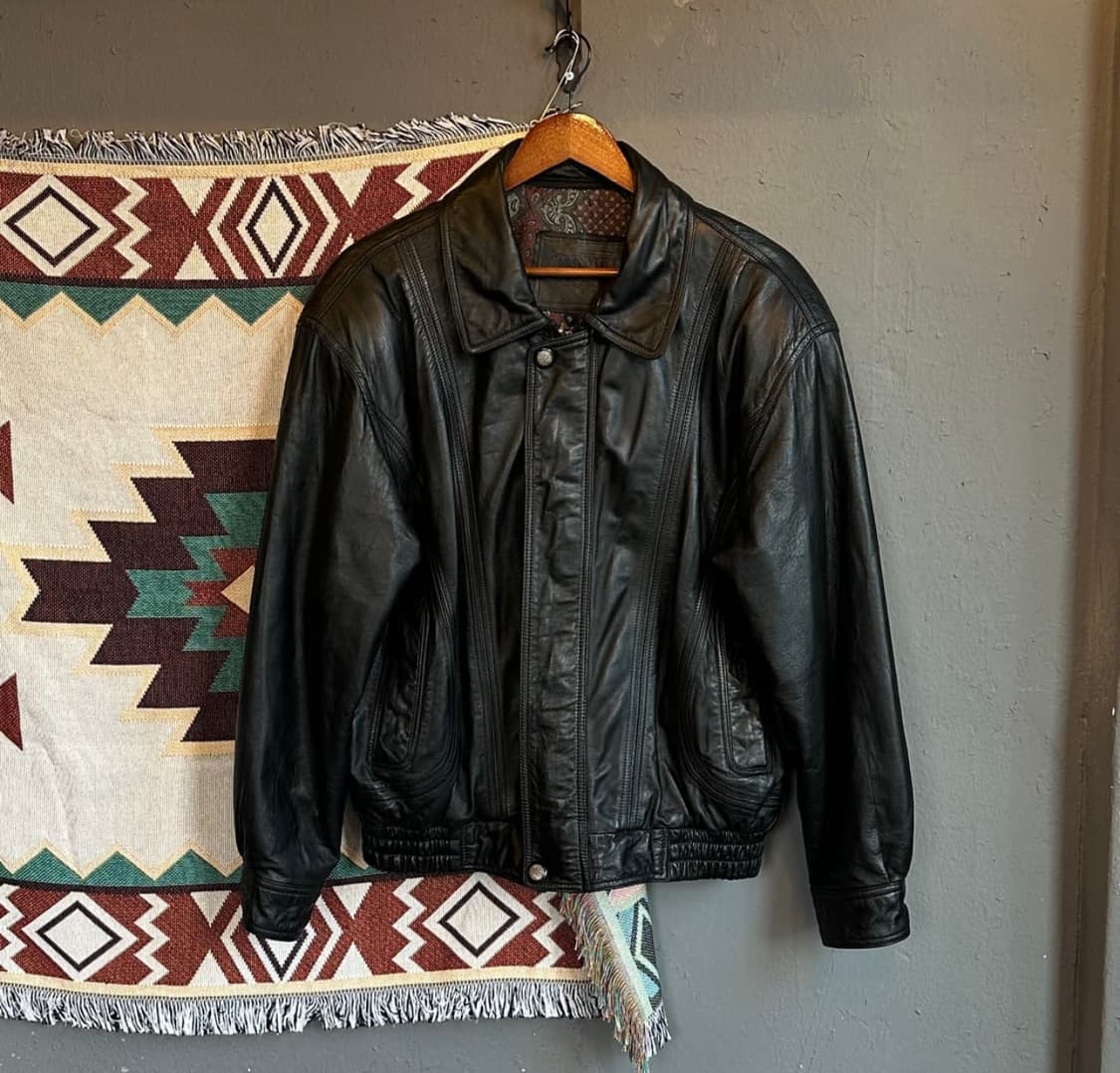 빈티지 양가죽 레더자켓 상품이미지1