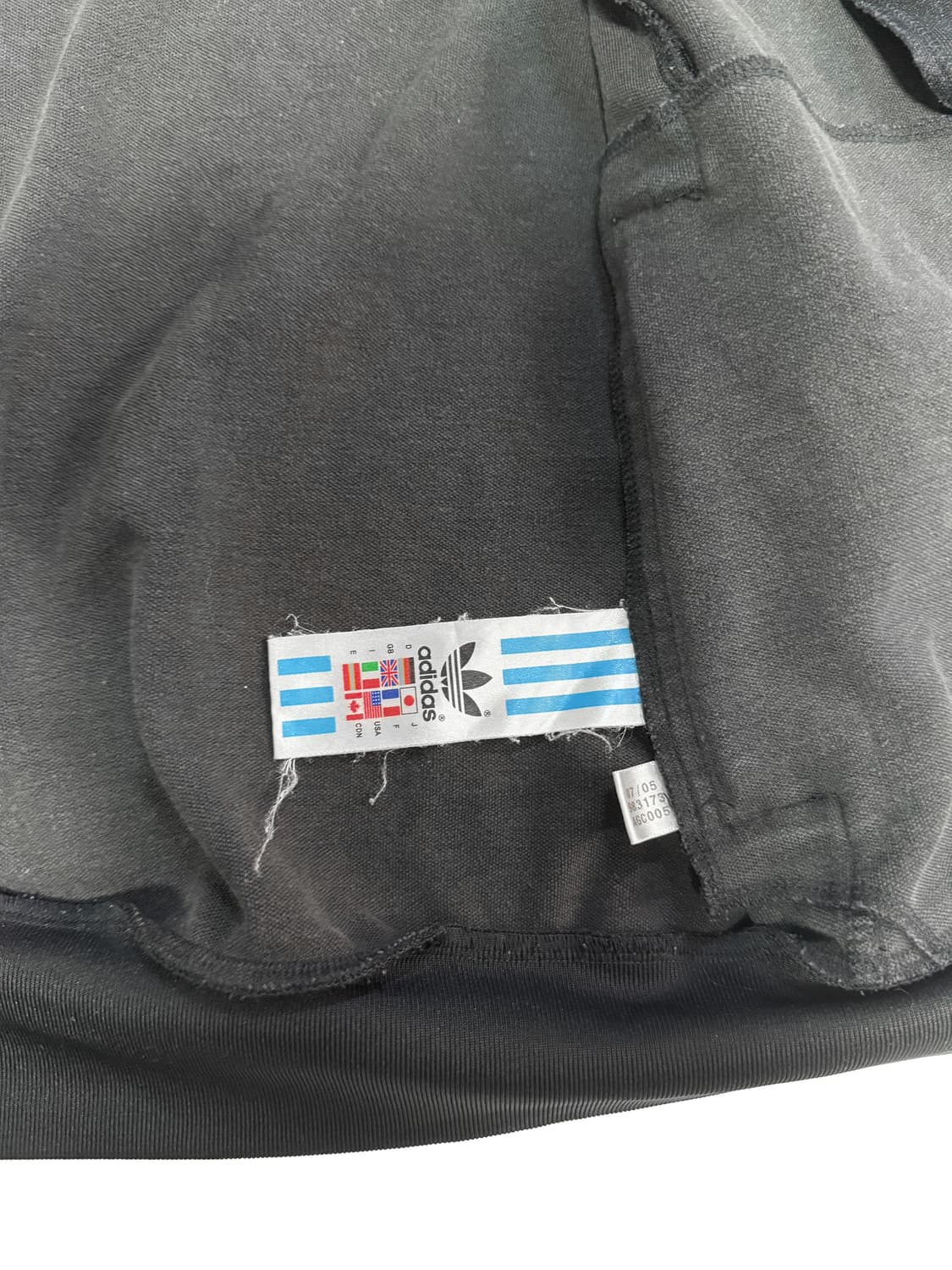 아디다스 오리지널스 트레포일 나일론 믹스 트랙탑 블랙 M 상품이미지5