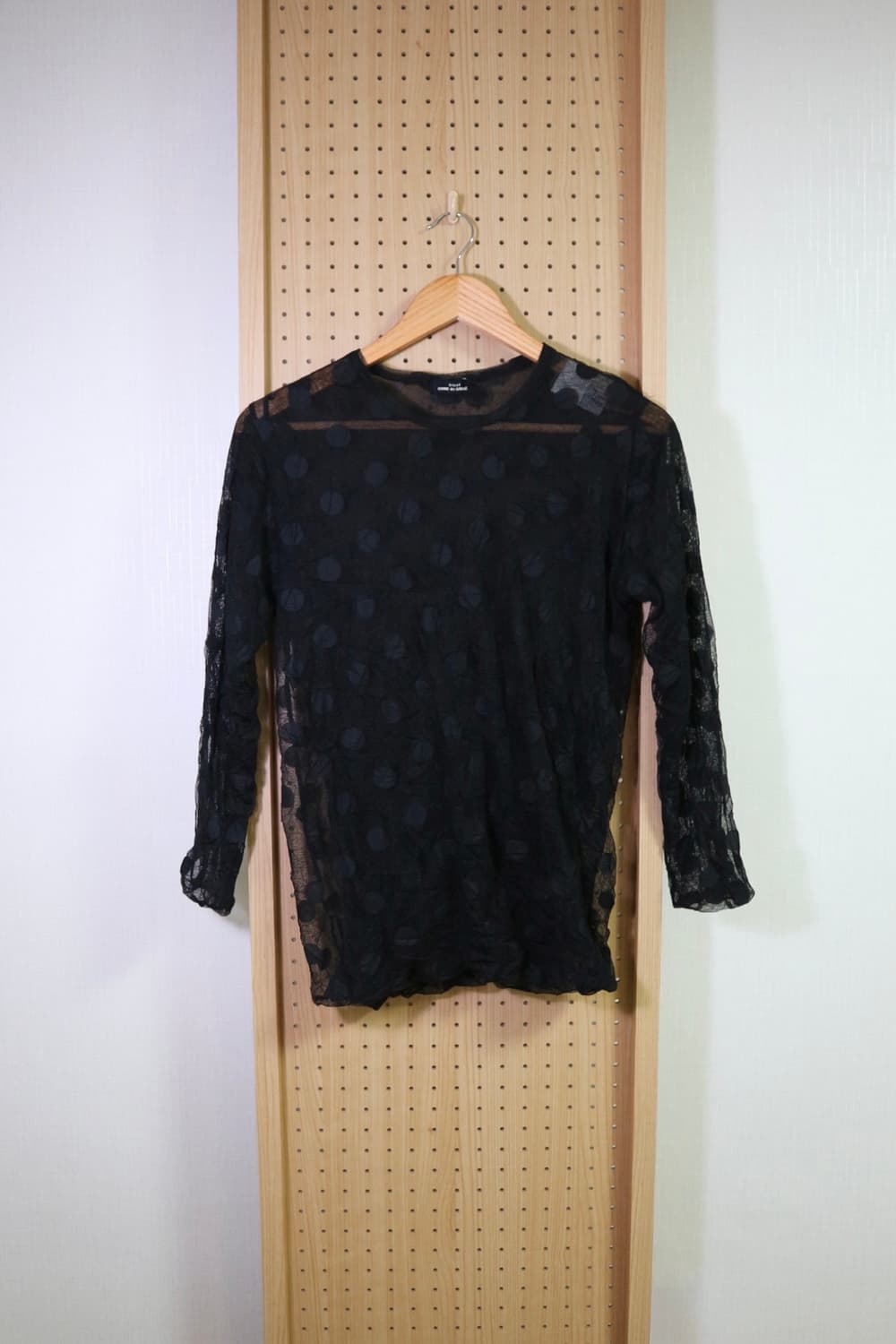 Tricot Dot Sheer Top 상품이미지1