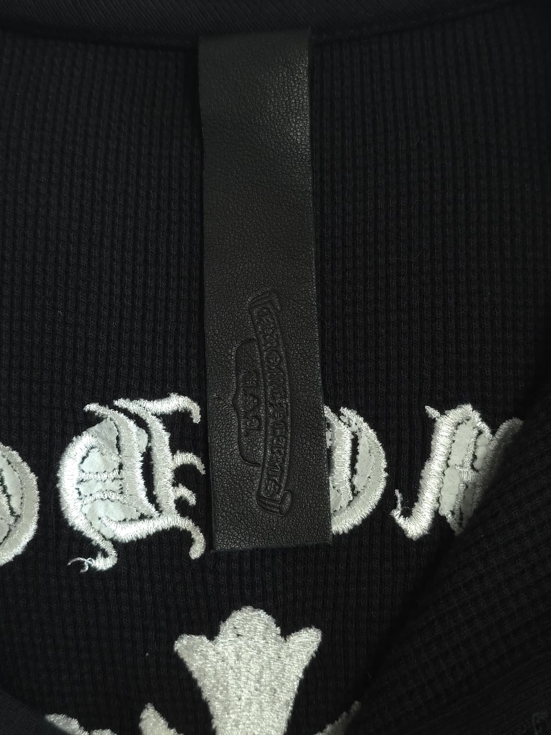 [XL] 크롬하츠 세메터리 헐리우드 헨리넥 와플 니트 블랙 상품이미지7