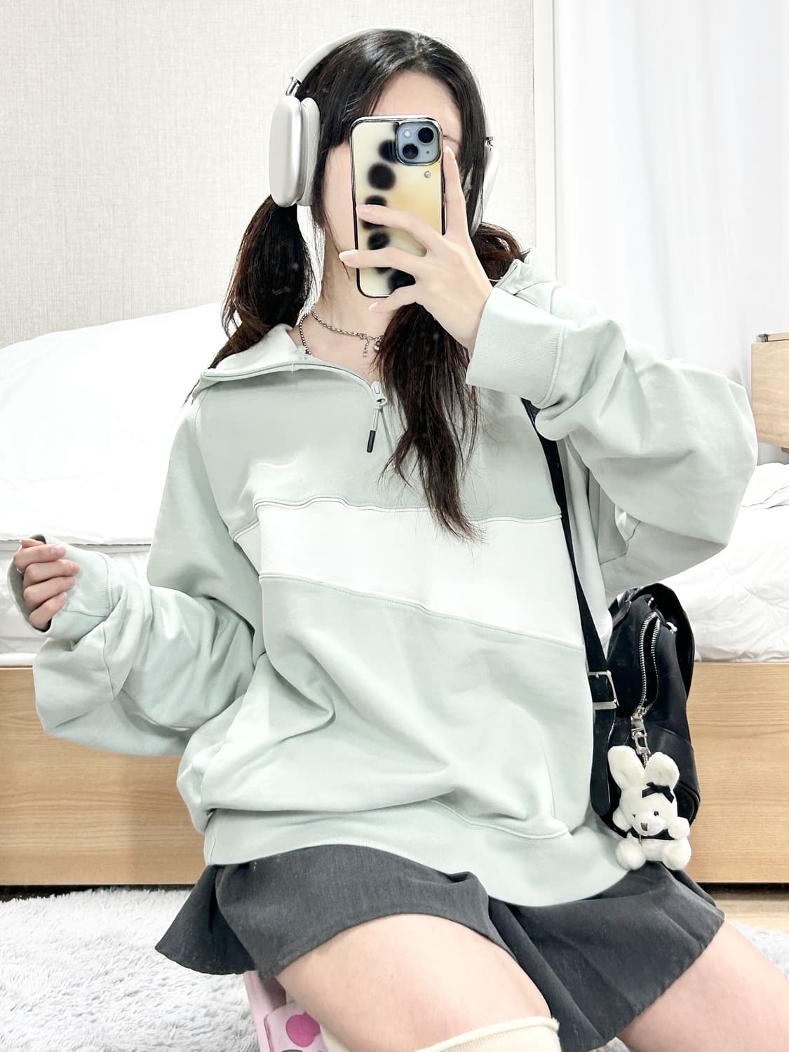 나이키 빅스우시 피스타치오 반집업 후드 상품이미지1