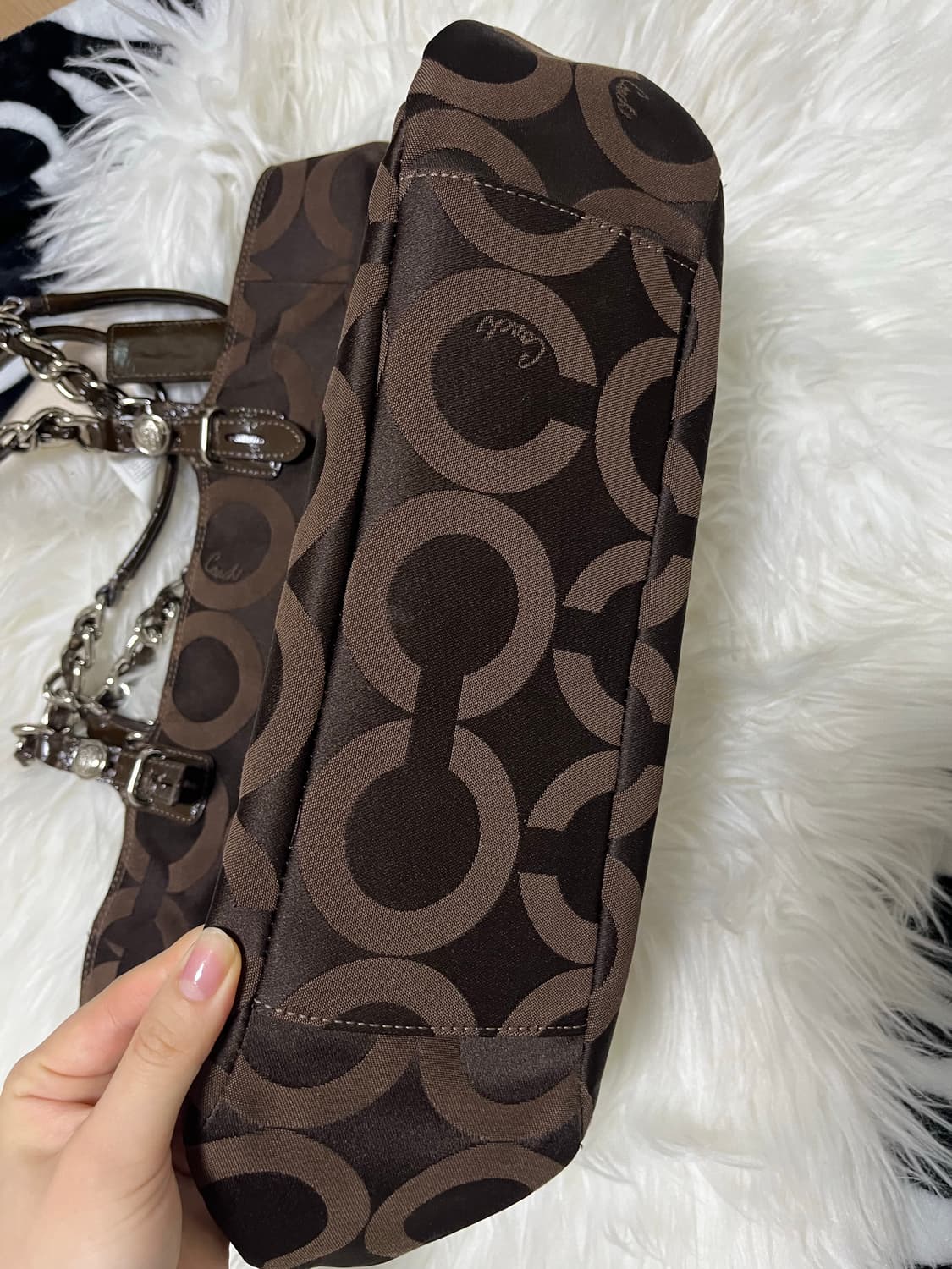 vintage coach shoulder bag brown 상품이미지5