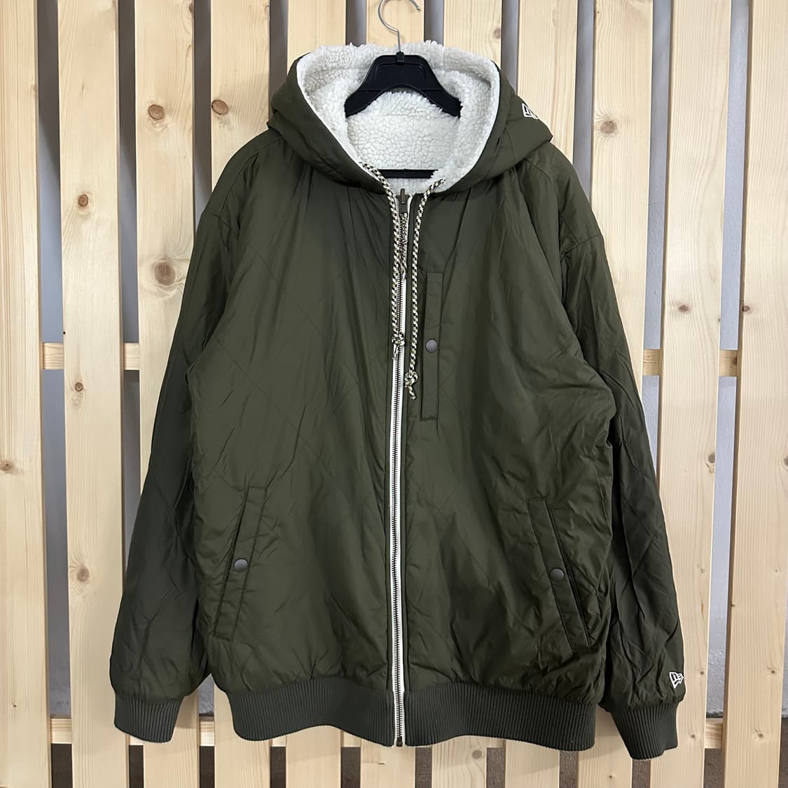 (L) 뉴에라 리버시블 양털 플리스 자켓 후리스 상품이미지2