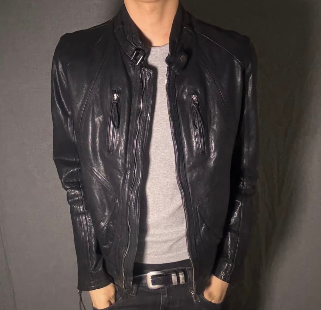 빈티지 레더 자켓 상품이미지3