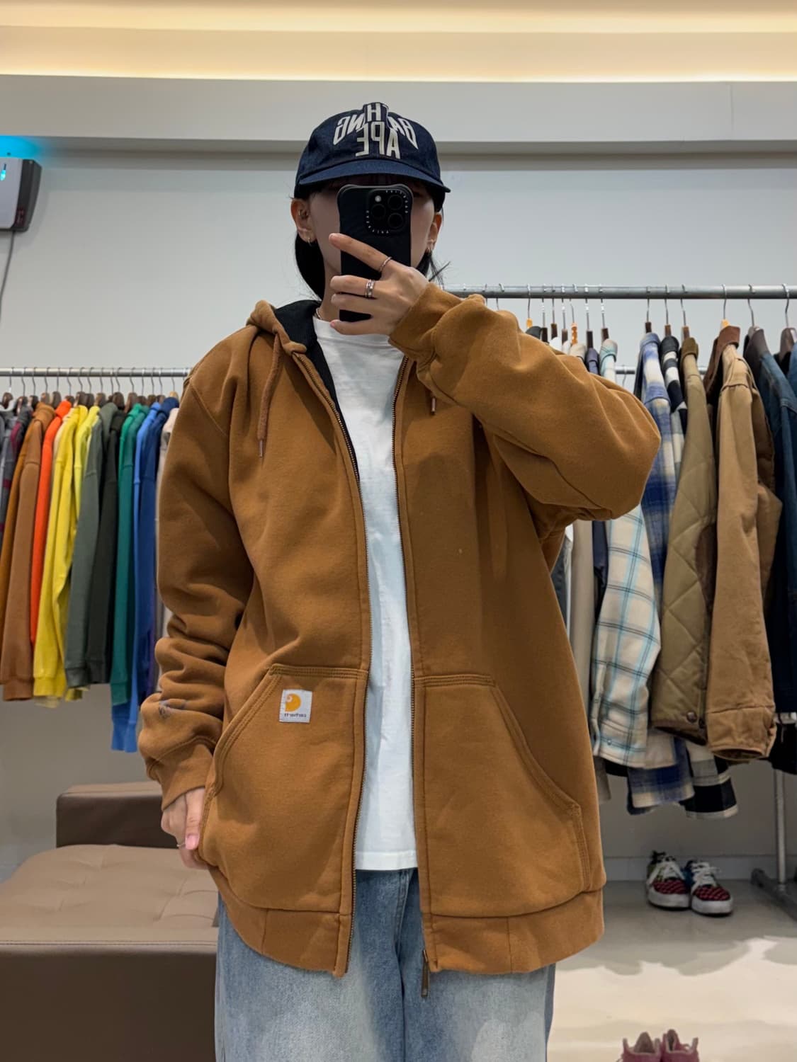 칼하트 레인디펜더 써멀 후드집업 상품이미지7