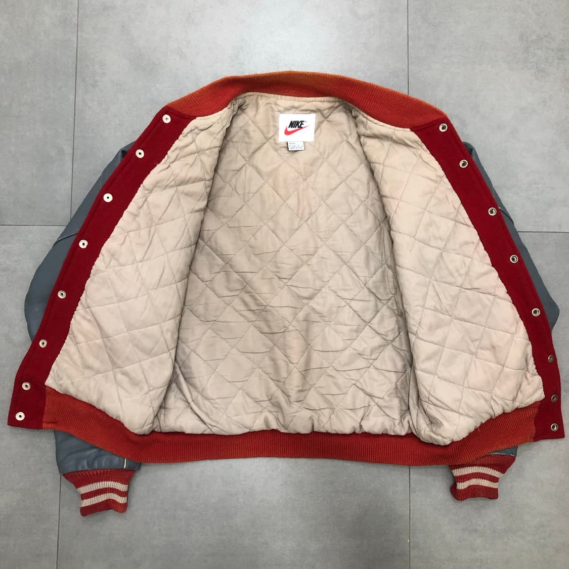 나이키 올드 usa 미국 레더암 울 바시티 스타디움 자켓 XL 상품이미지4