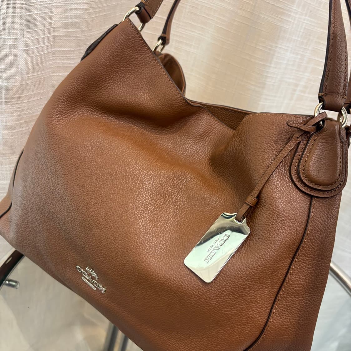 정품 코치 가죽 숄더백     상품이미지3