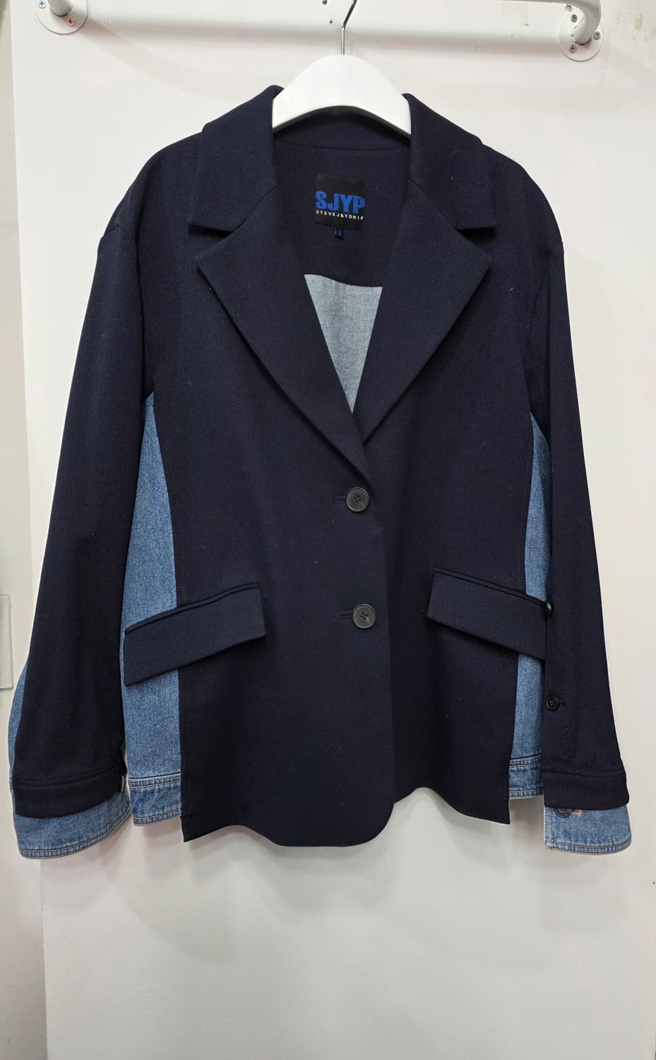 SJYP 여성 오버핏 백데님 자켓 상품이미지1