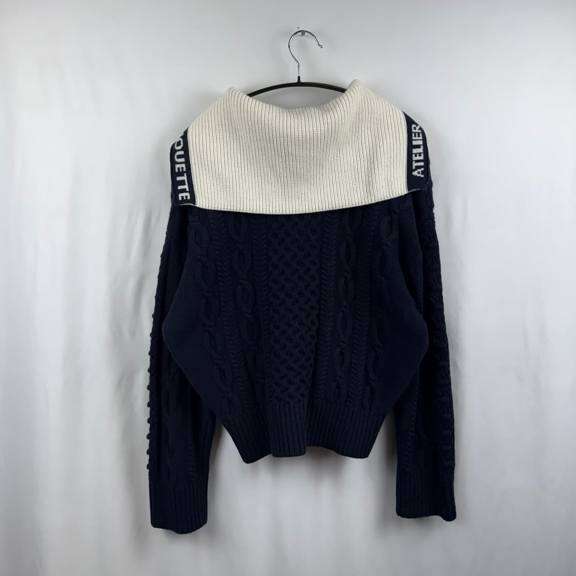 (F) 럭키슈에뜨 ATELIER 케이블 꽈배기 니트 집업 상품이미지6