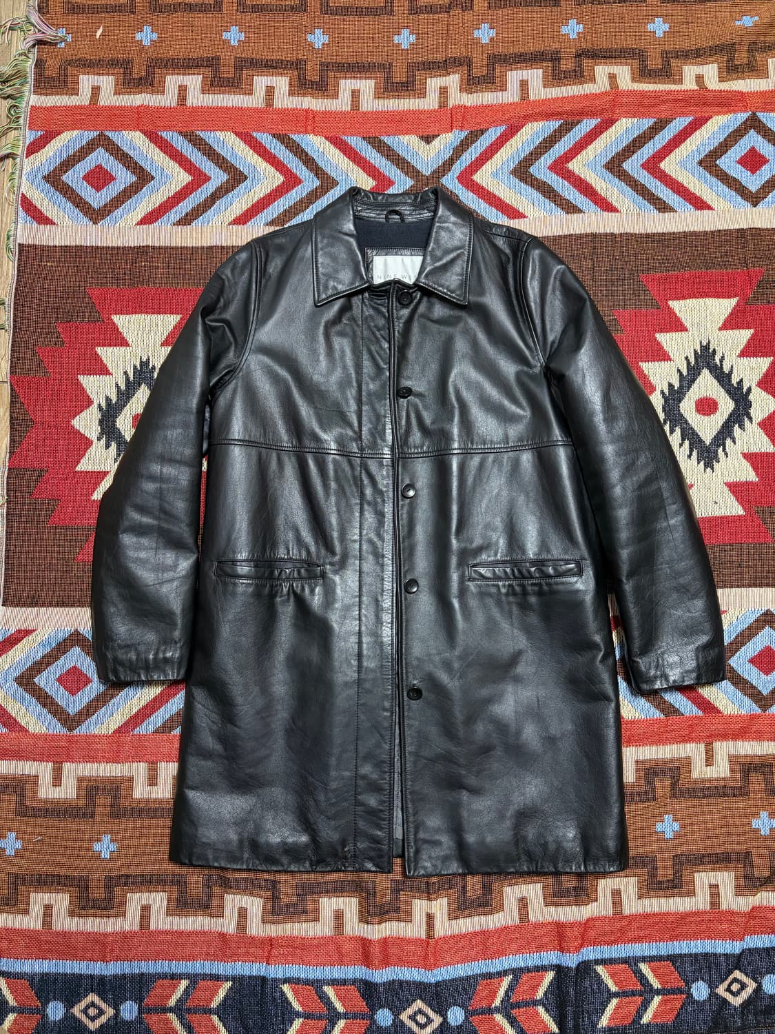 44-55) 여성 양가죽 레더 카코트 상품이미지1