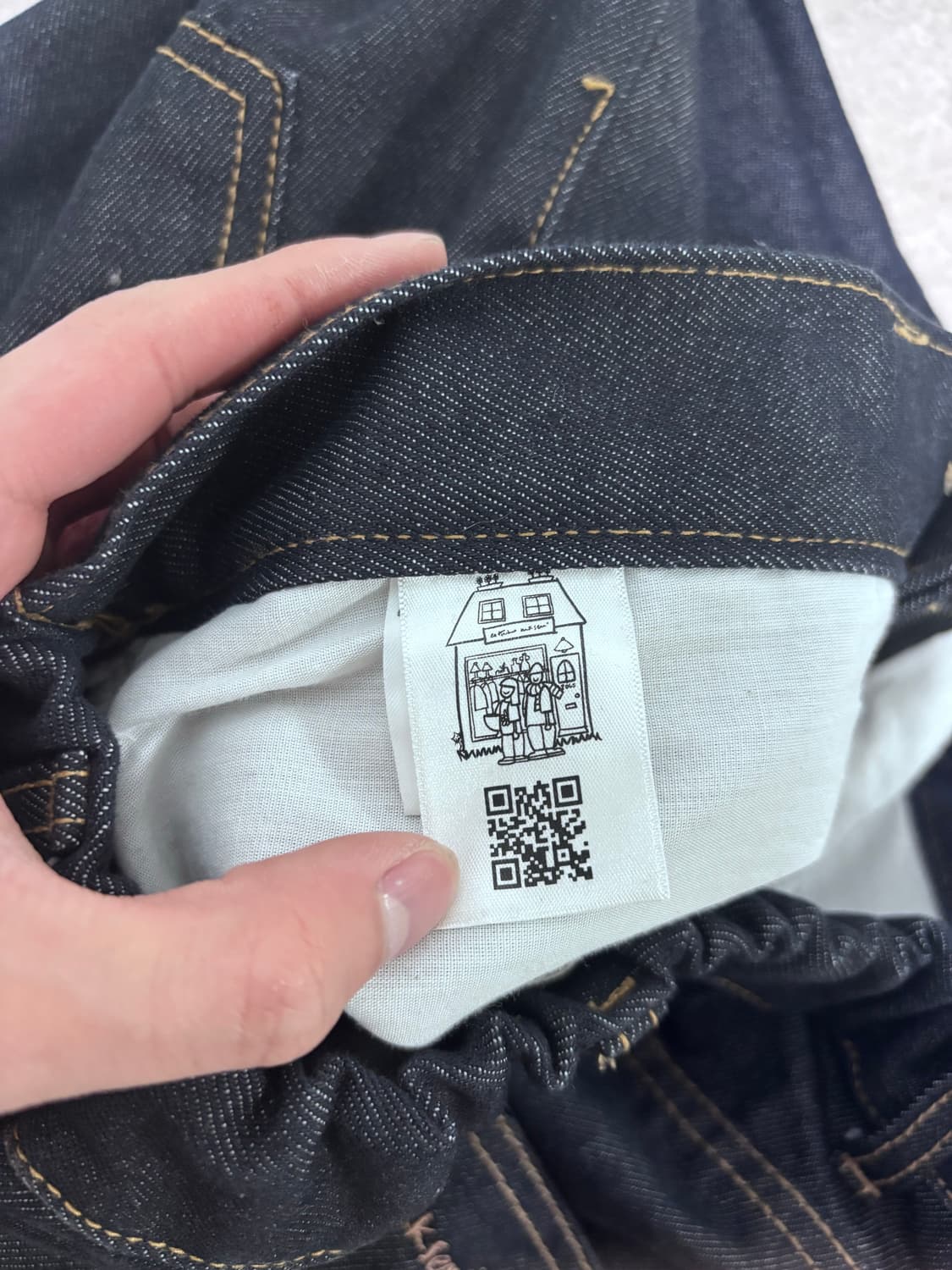 estudio niksen 셀비지 와이드 데님 상품이미지4