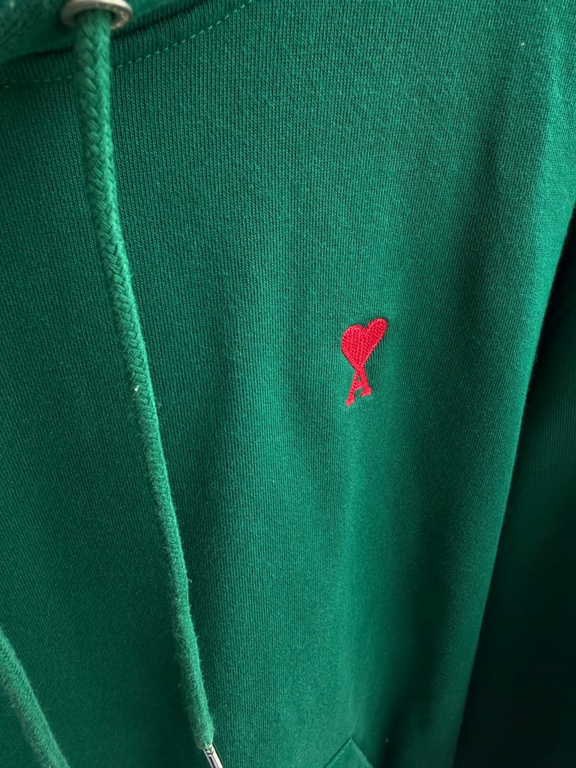 XXL/ 아미 드 꾀흐 미니로고 그린 후드티 상품이미지7