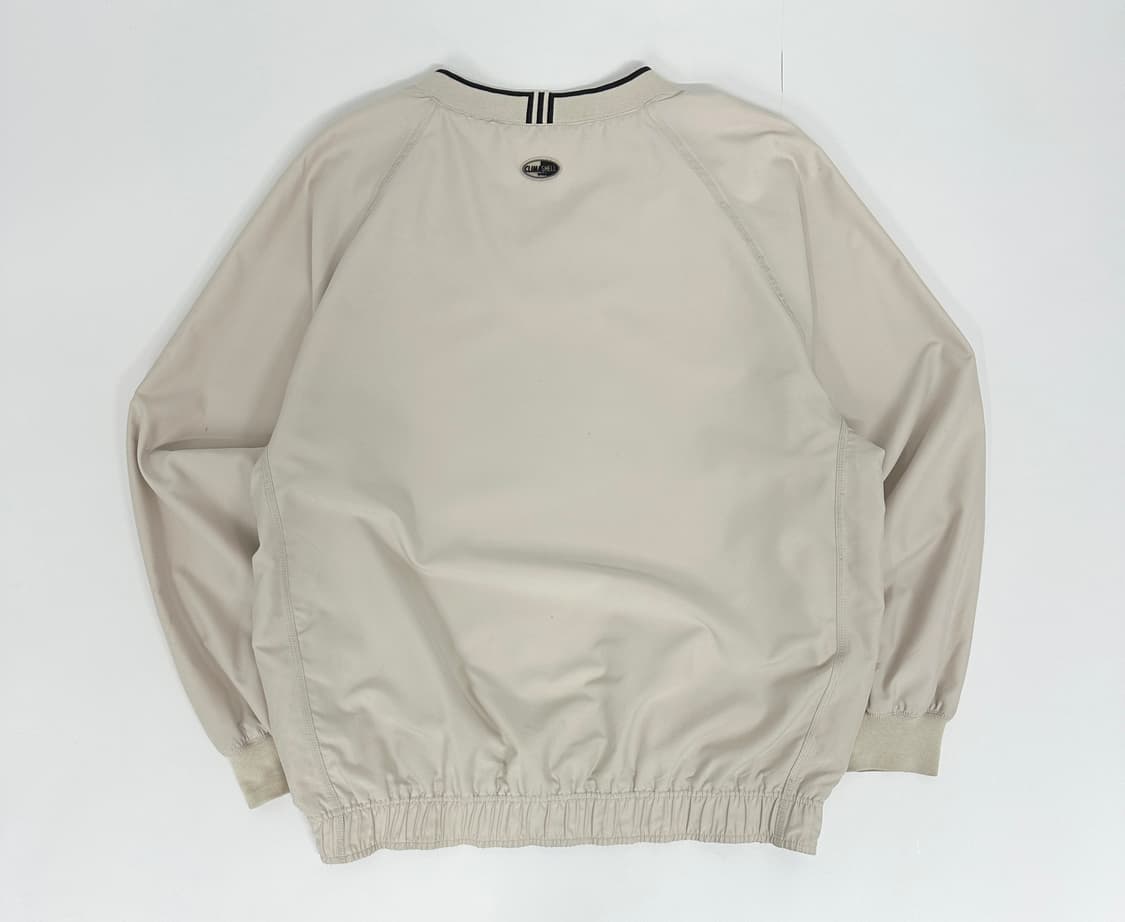 아디다스 베이지 포켓지퍼 브이넥 웜업 상품이미지3