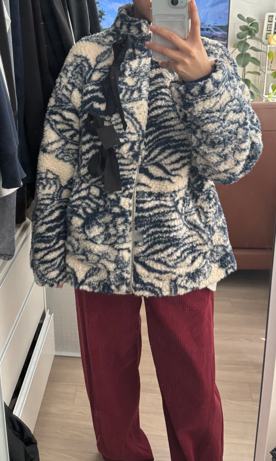 Damson madder 뽀글이 자켓 상품이미지4