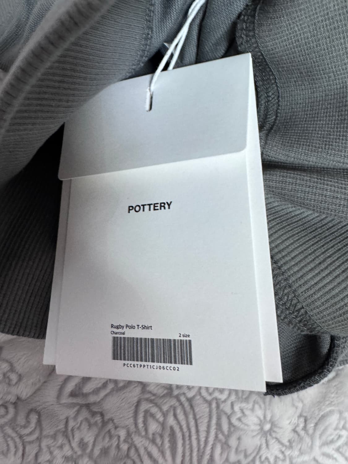 포터리 럭비 롱슬리브 티셔츠 차콜 2 새상품 상품이미지2