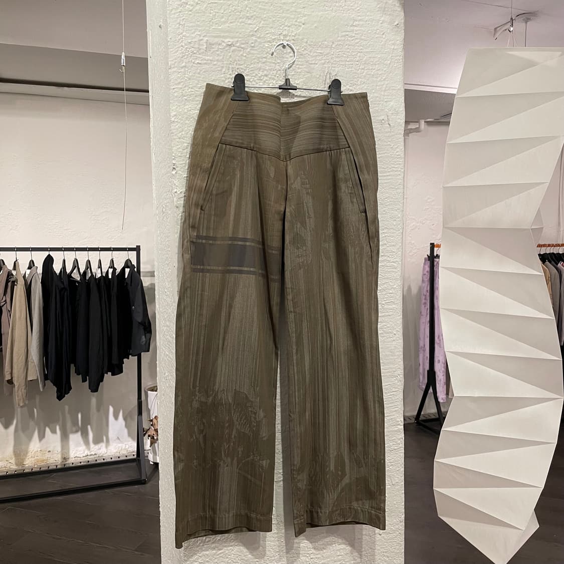 이세이미야케 패턴 오버사이즈 팬츠 상품이미지1