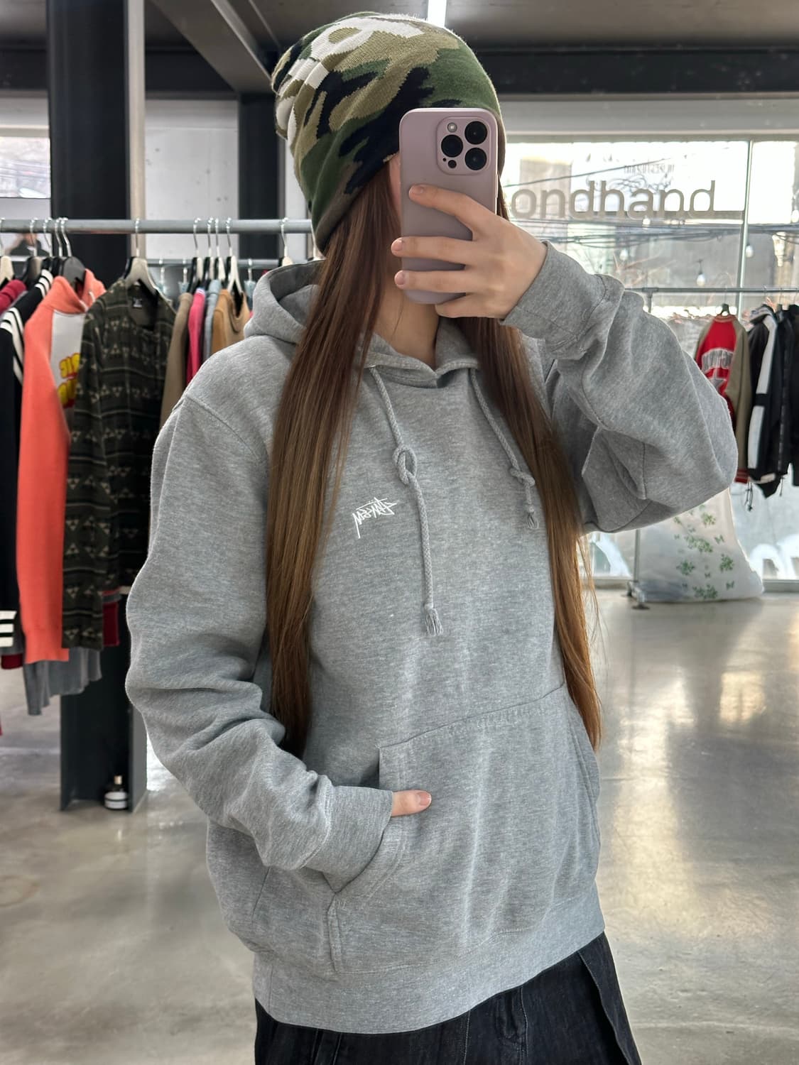 스투시 00s 트라이브 자수로고 후드티 상품이미지3