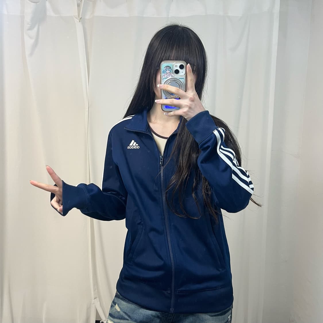 Adidas navy jersey 상품이미지2
