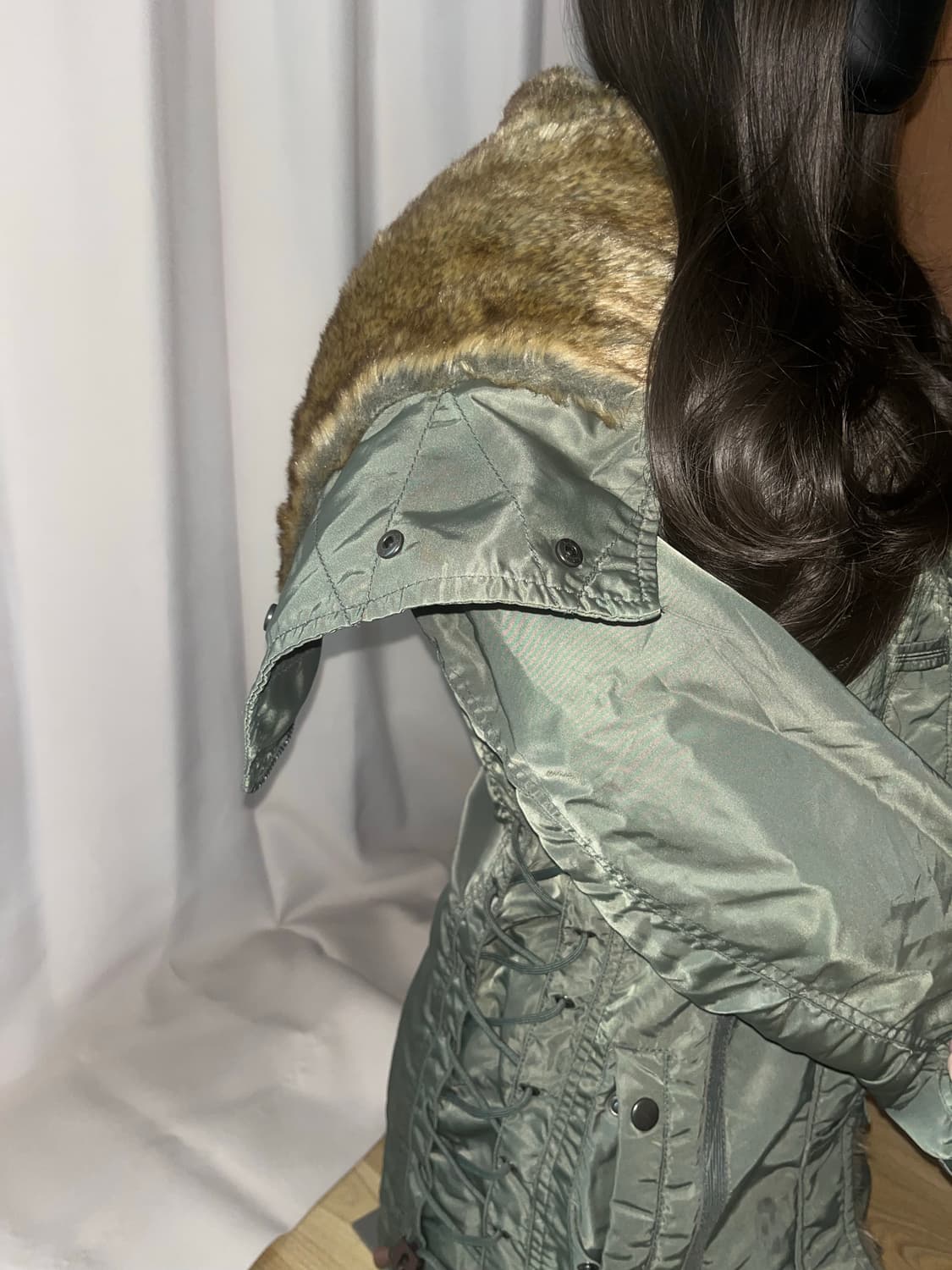 셔링디테일 n3b 자켓 상품이미지2