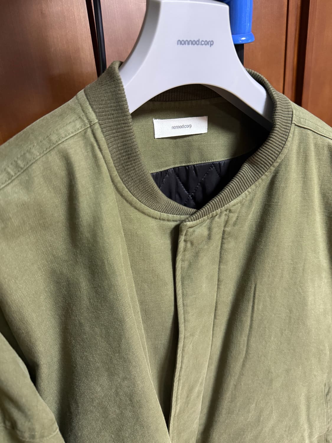 [os] 논노드 서퍼 다이 서지봄버 빈티지카키 상품이미지3