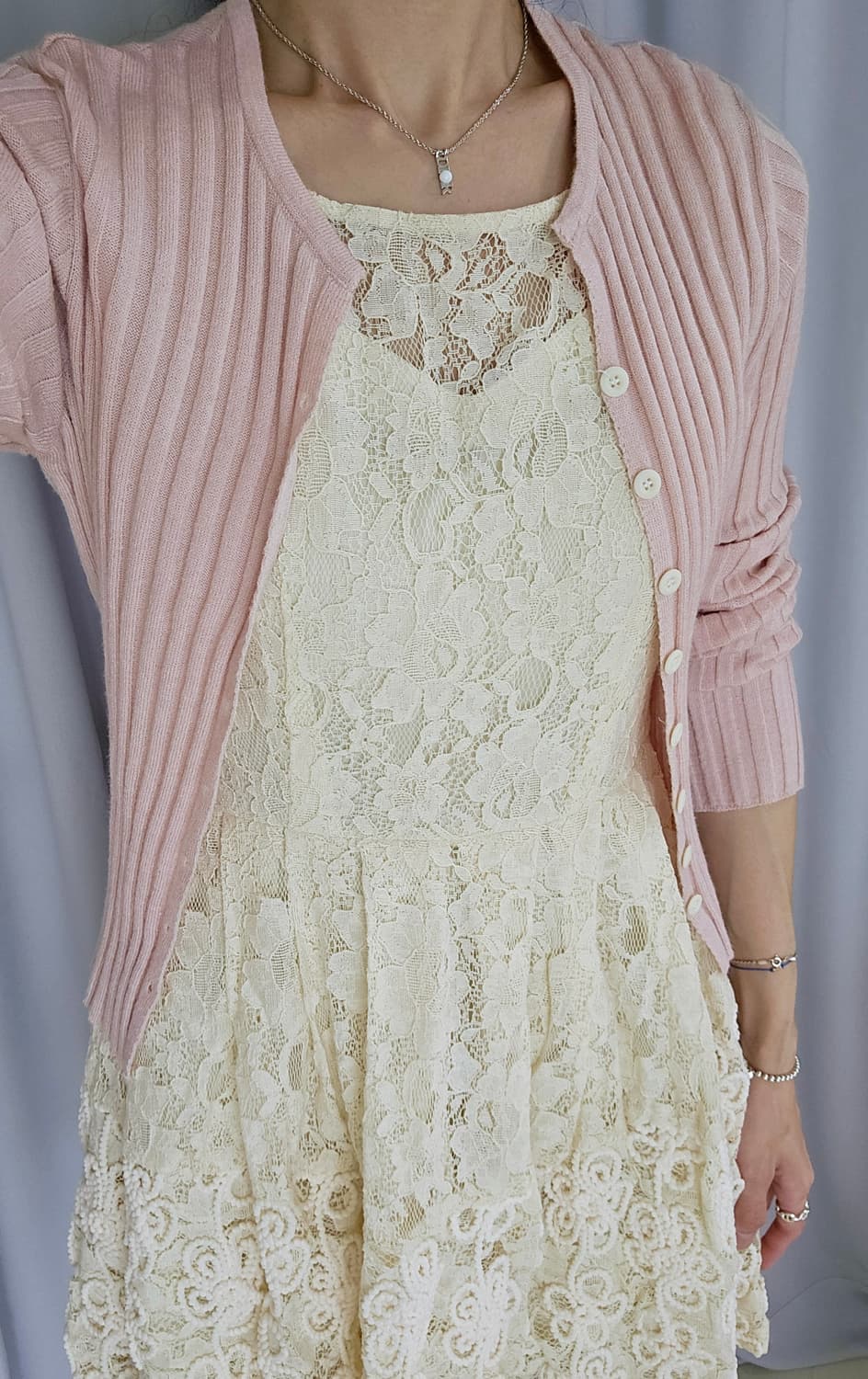 일본 빈티지 코디세트 (원피스/가디건) 상품이미지2