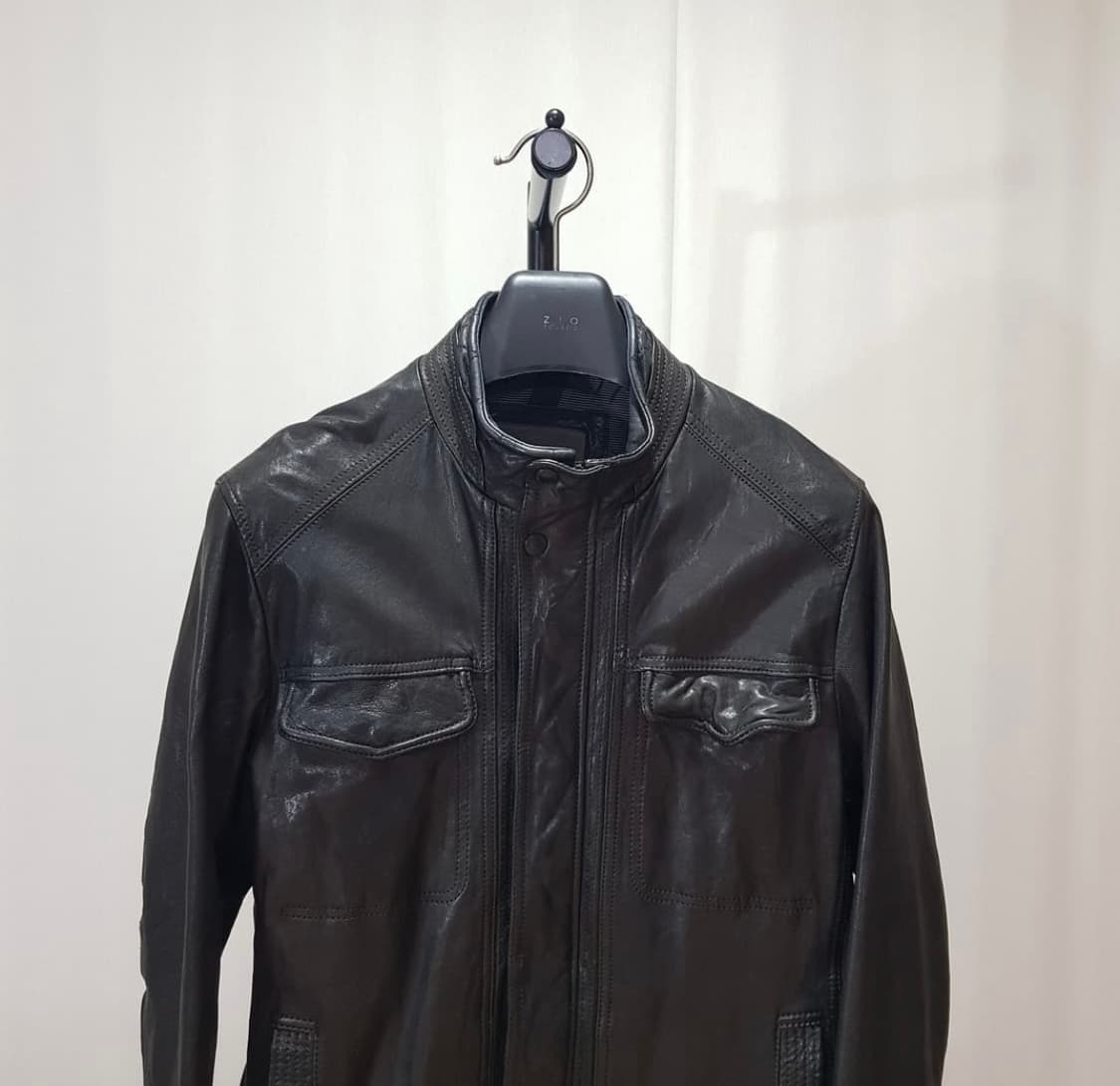 올젠 양가죽 블랙 자켓 상품이미지2