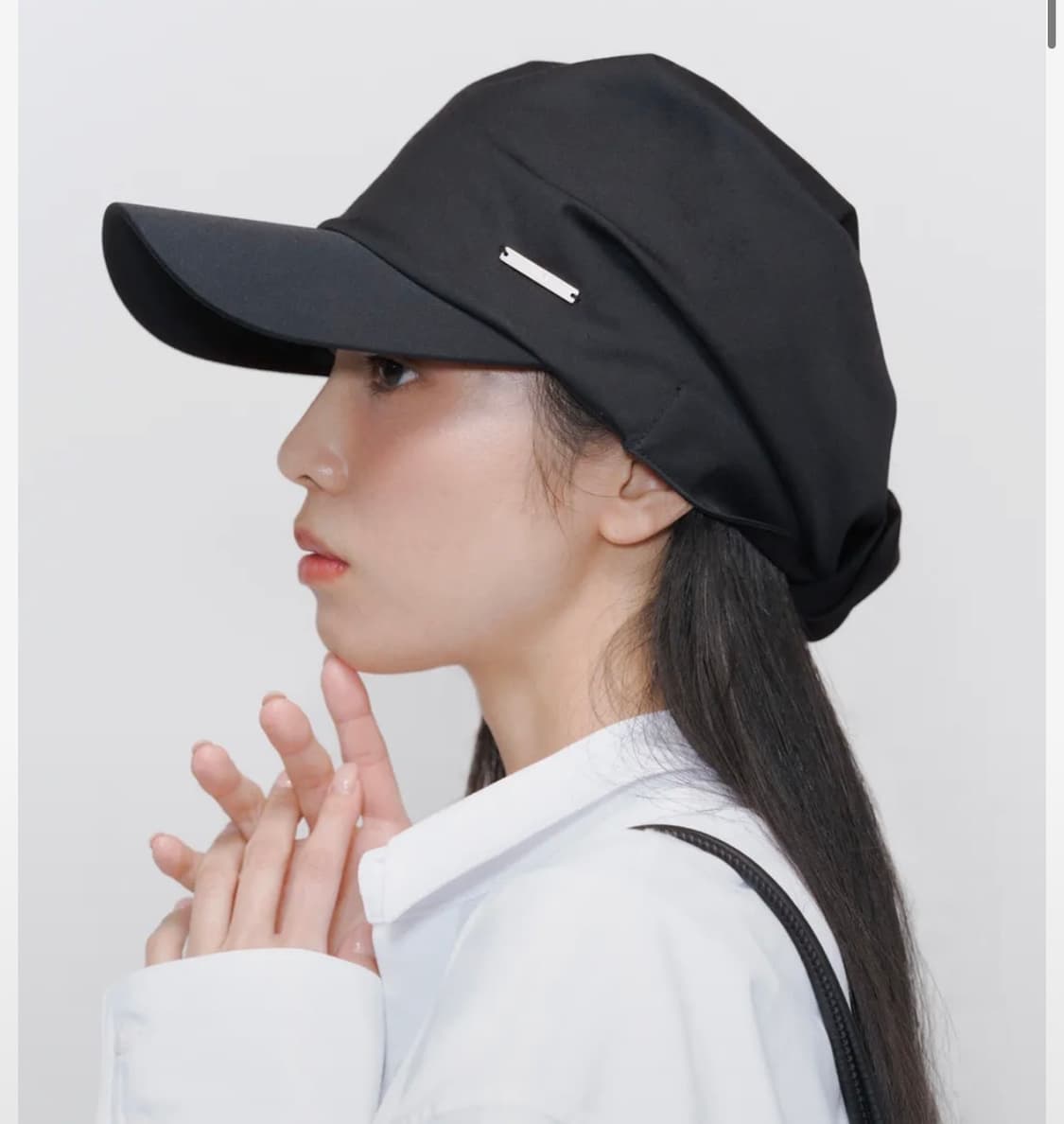 미세키서울 Tie-up scarf bandana cap BLACK 상품이미지1