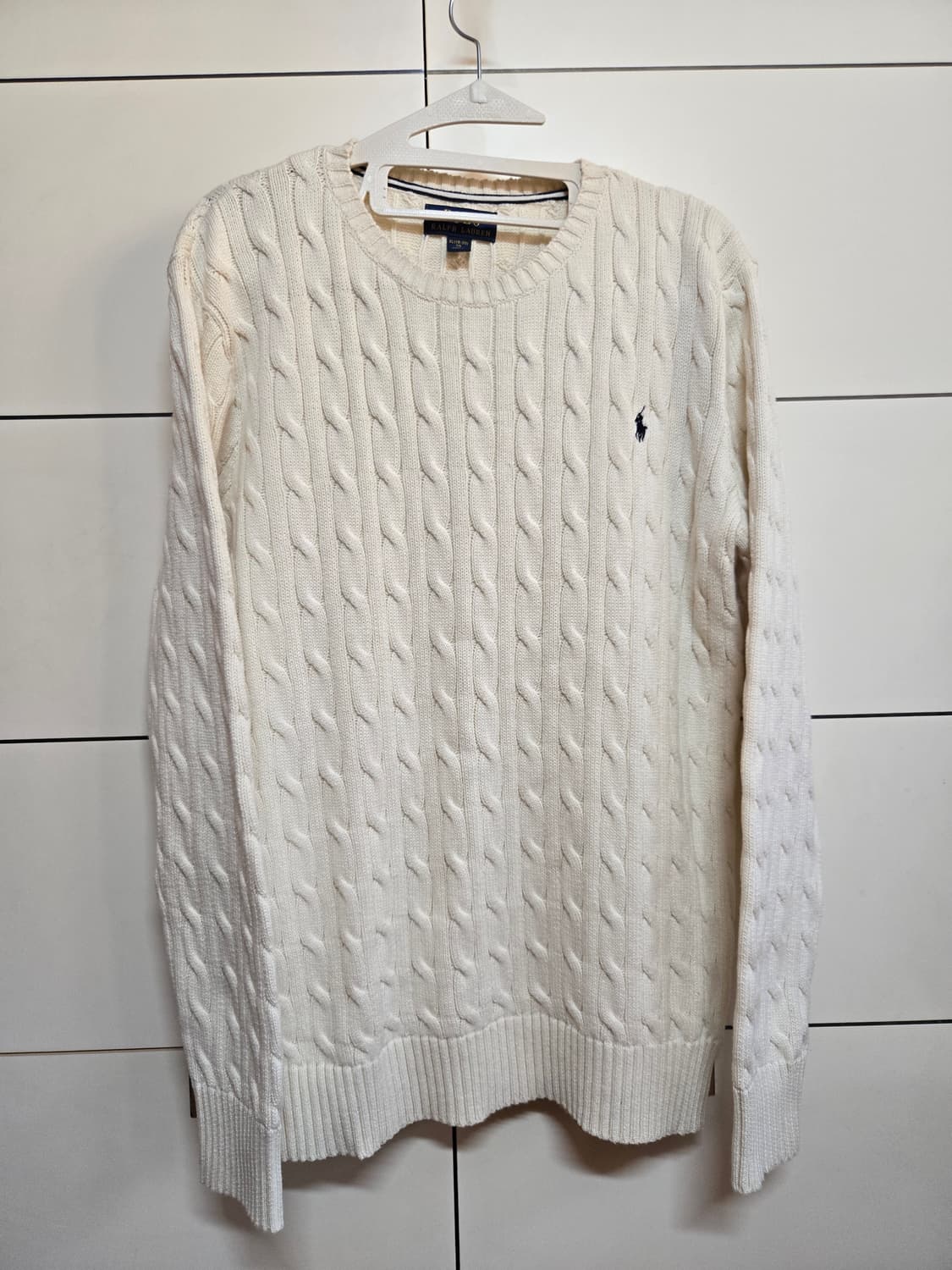 폴로 랄프로렌 정품 남성 크림 케이블 니트 상품이미지3