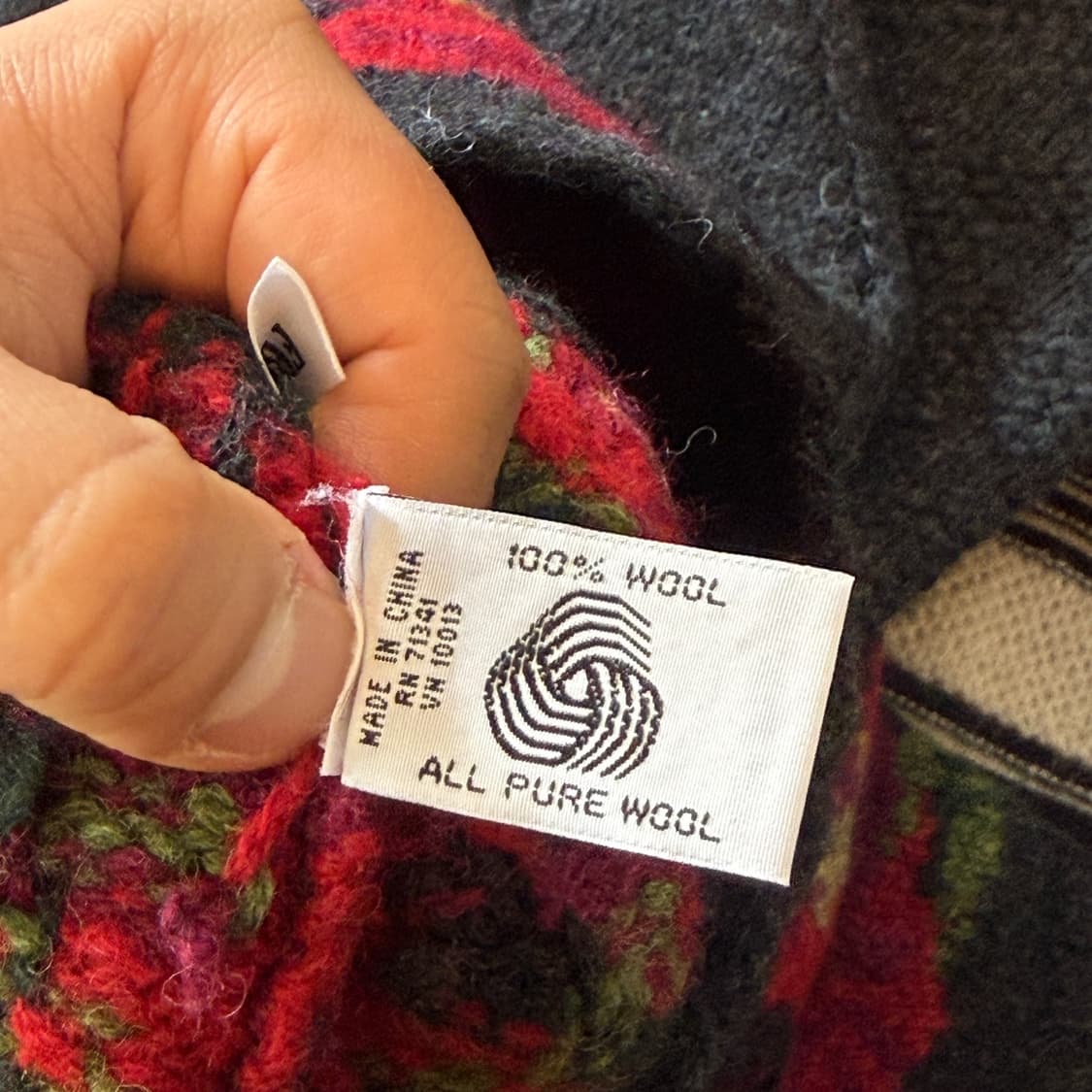 엘엘빈 퓨어뉴울 플로럴 니트 스웨터 L 상품이미지7