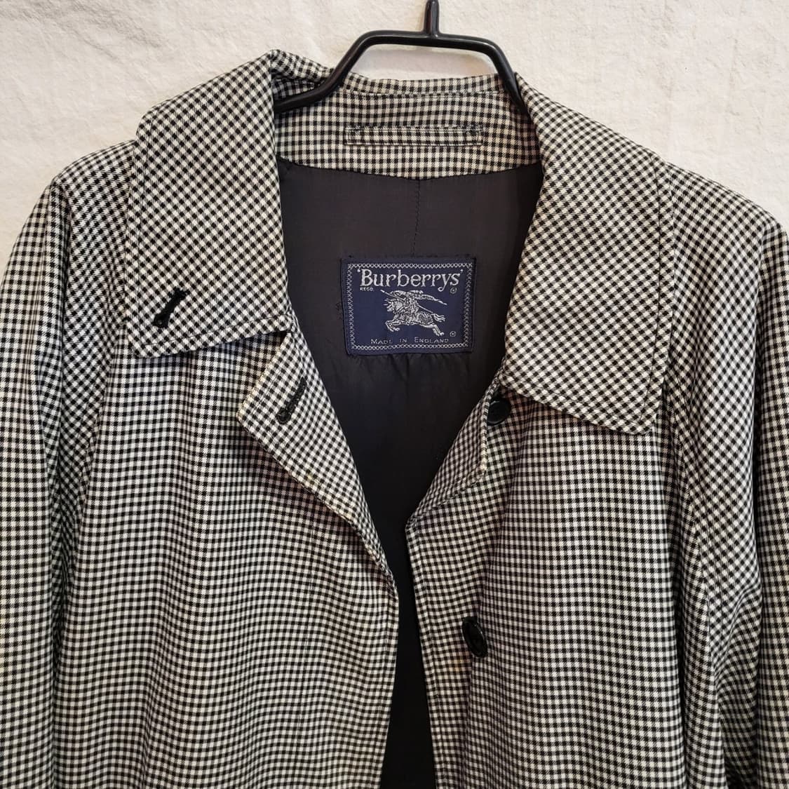 버버리 정품 깅엄체크 패턴 트렌치 코트 바바리 자켓 상품이미지3