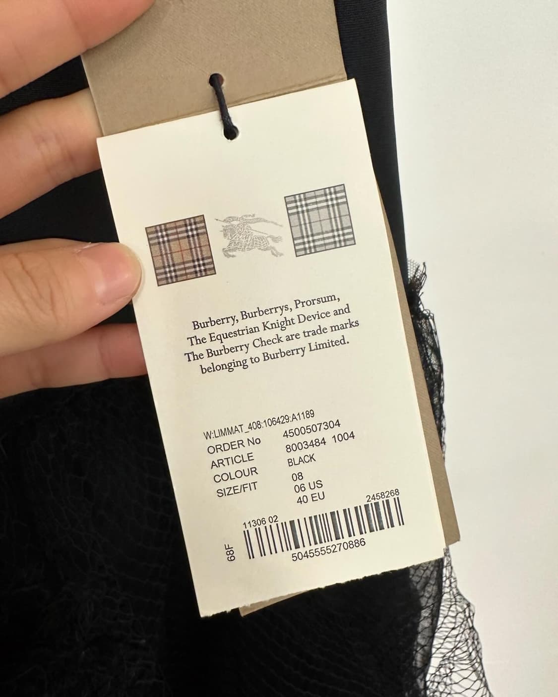 버버리 블랙 티어드 튤 에이라인 스커트  상품이미지7