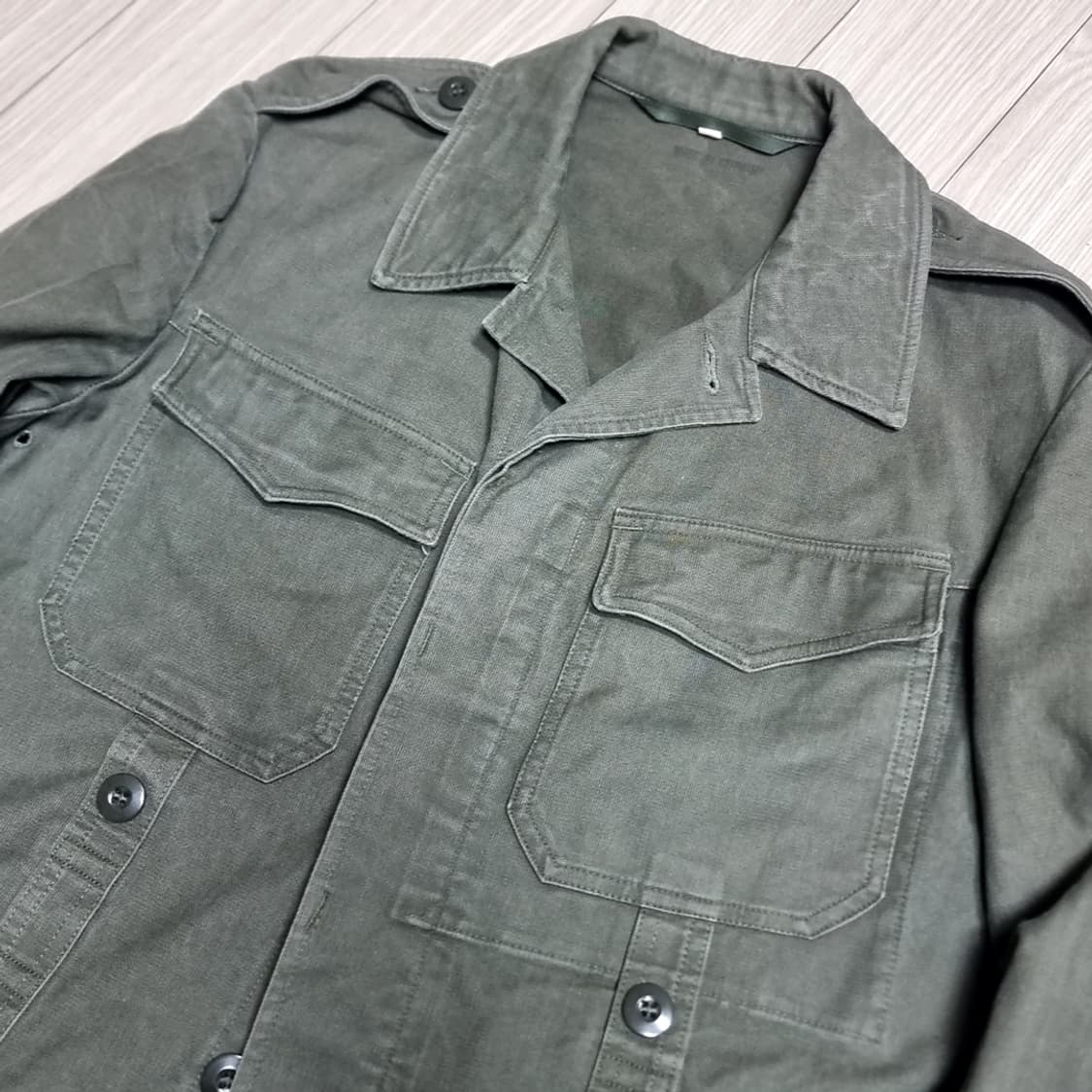 독일제 독일군 HBT 카키 야상 남방 셔츠형 자켓(95-100) 상품이미지2