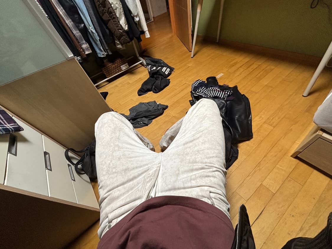 마르지엘라 20aw 아이보리 크랙데님팬츠 상품이미지2