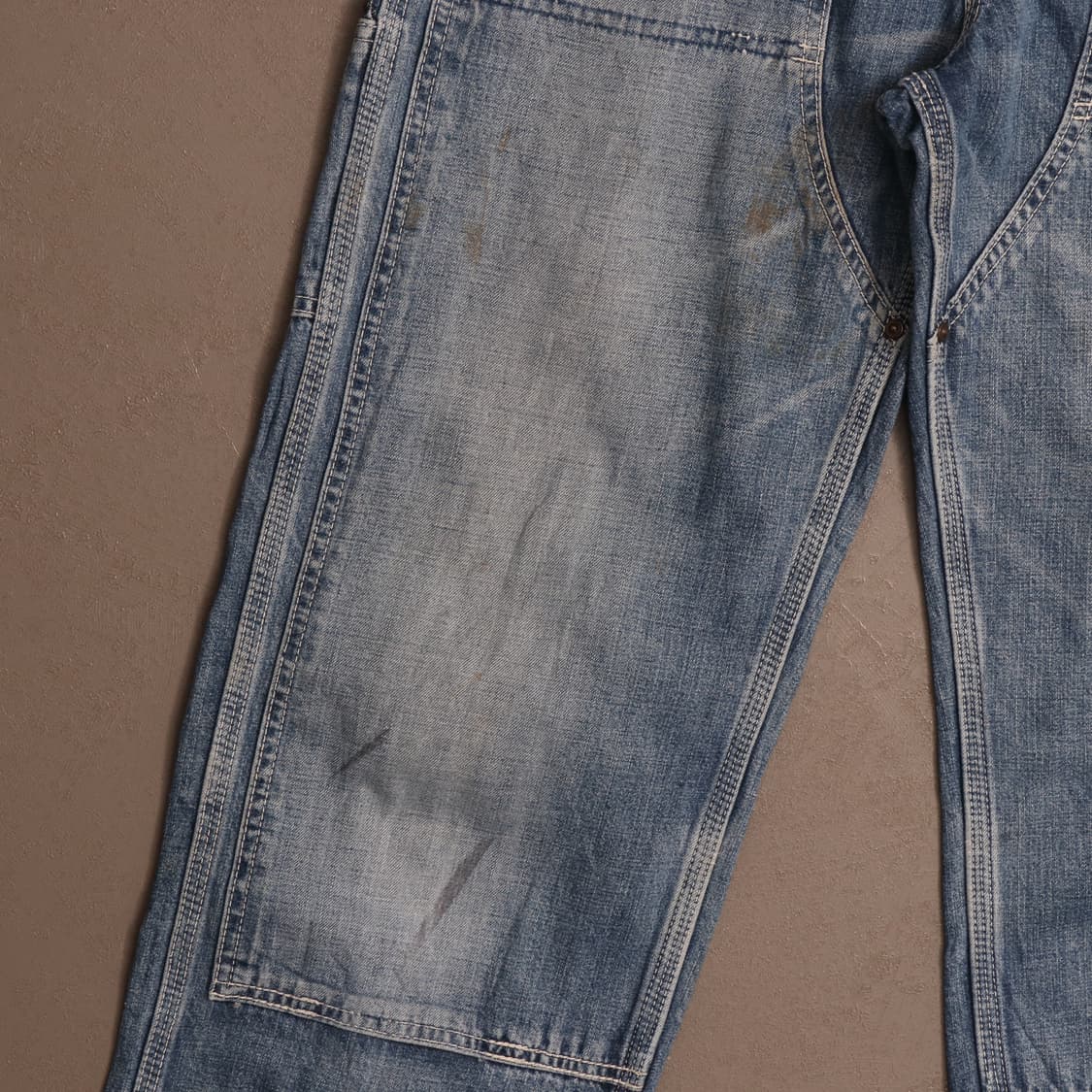 90'S 칼하트 재팬 복각 더블니 데님팬츠A1629 상품이미지4