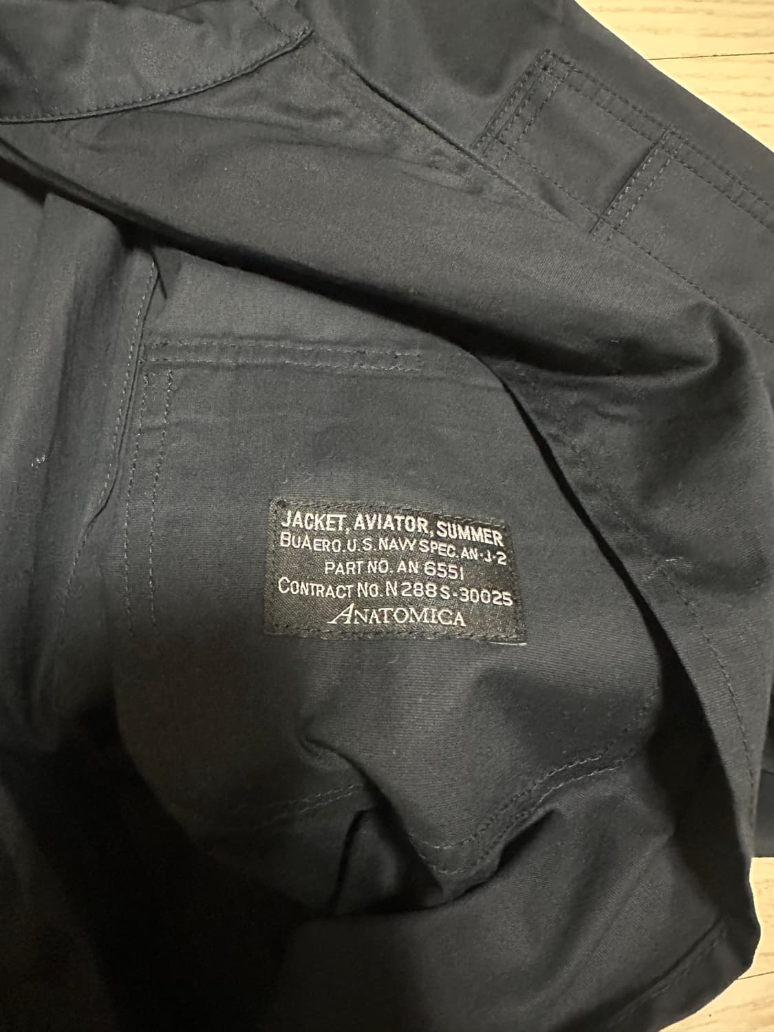 아나토미카 USN Flight jacket 플라이트 자켓 Navy 상품이미지6