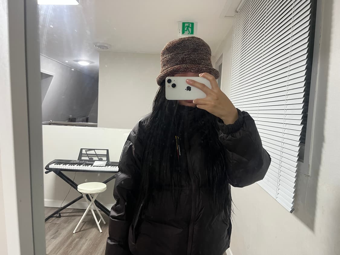 빈티지 트위드 버킷햇 상품이미지2