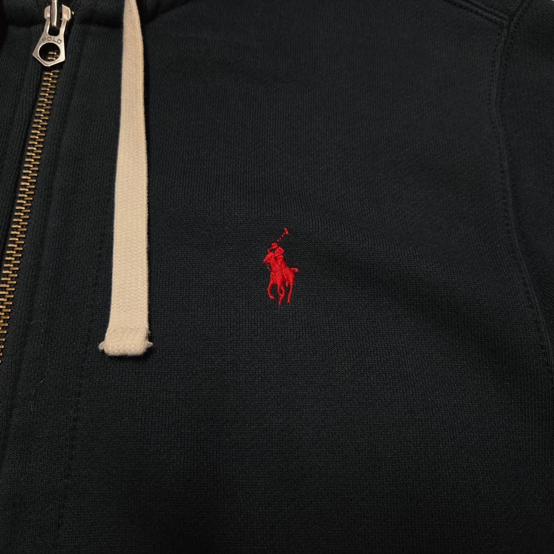 L 폴로랄프로렌 써멀 후드 집업 블랙  상품이미지2