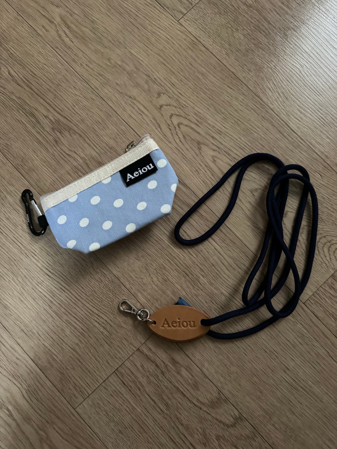 아에이오우 aeiou nylon strap L + 도트 파우치 S 상품이미지1