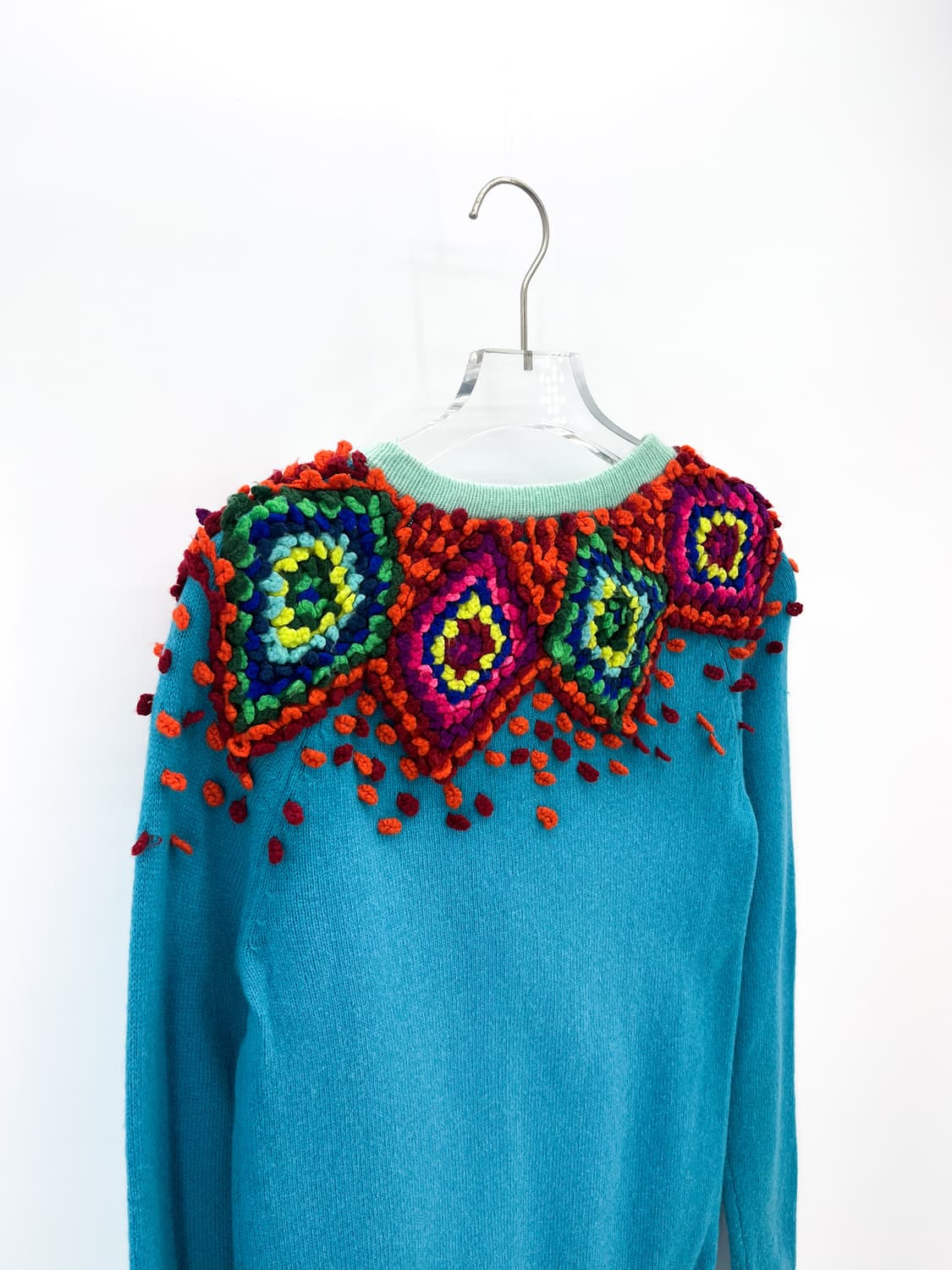 빈티지 울 블렌드 팝콘 스티치 가디건 상품이미지6