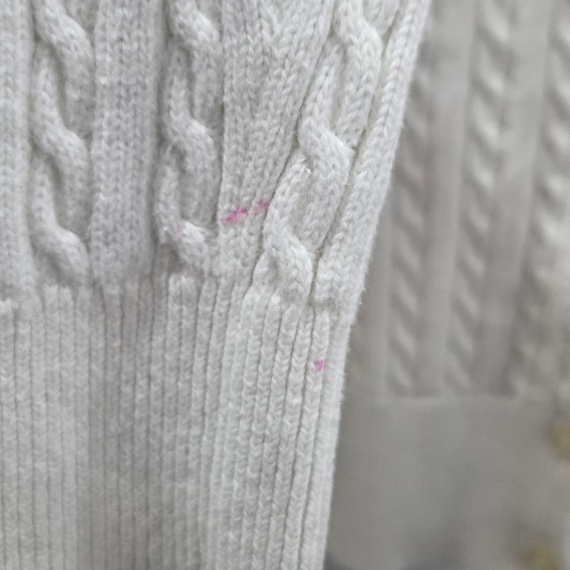 폴로랄프로렌 여아 케이블 니트 가디건 화이트 M/8/10  상품이미지7