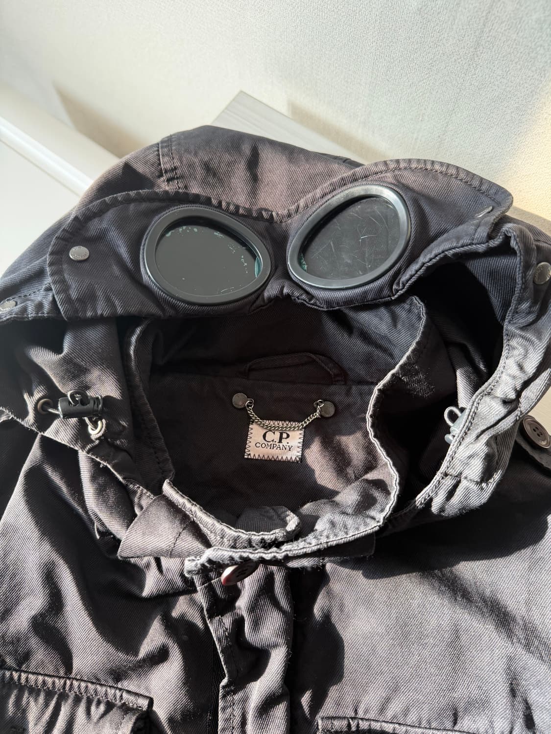 CP컴퍼니 가먼트다잉 워싱 고글 야상 자켓 상품이미지4