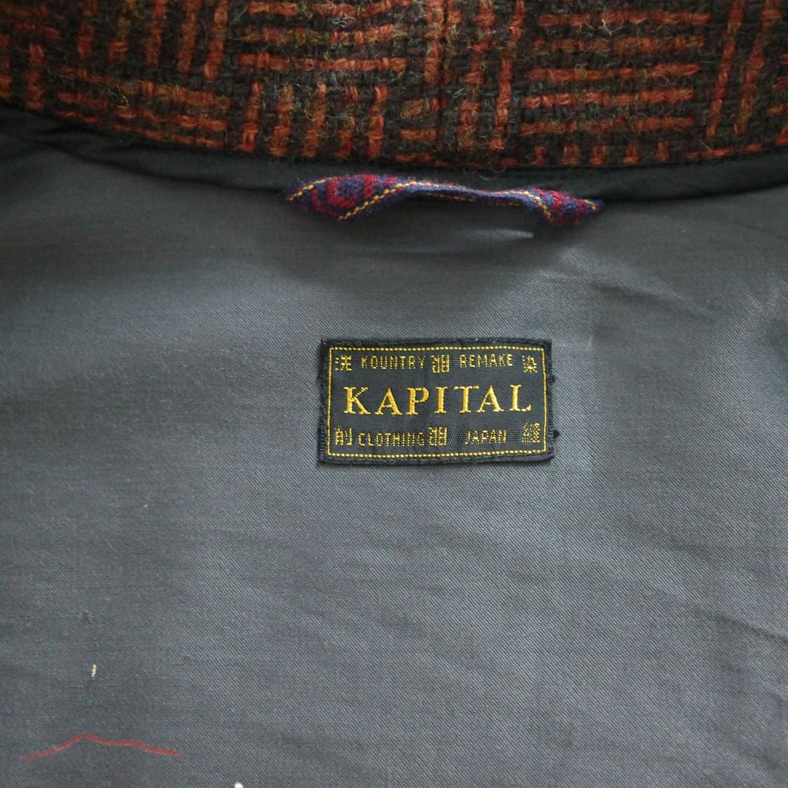 캐피탈 17FW 트위드 울 린넨 샤카 코트 XL사이즈 상품이미지3