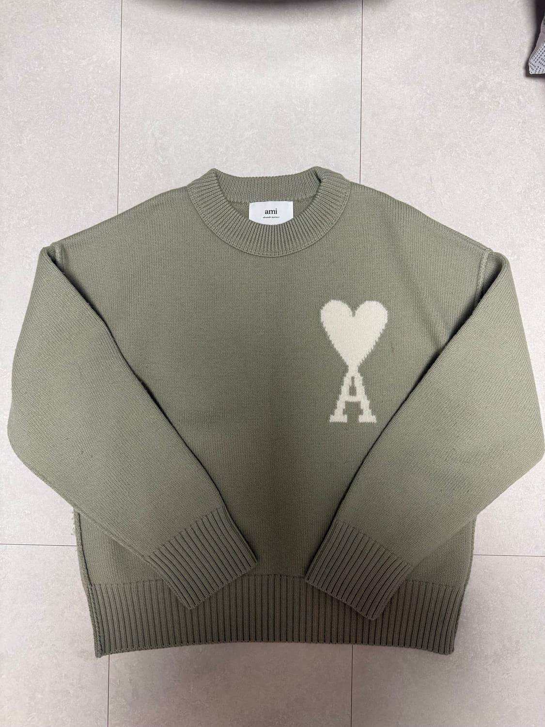 아미(AMI) 안타르시아 니트(세이지그린/S) 상품이미지2