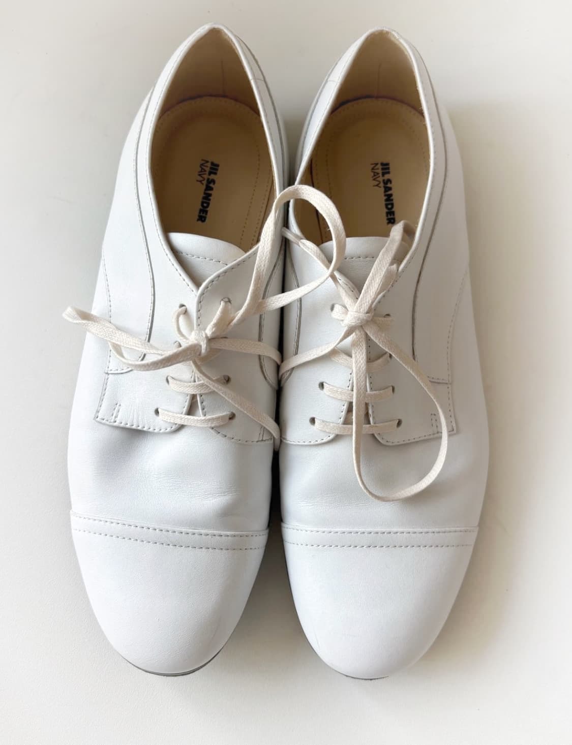 질샌더 화이트 레더 로퍼 37size 상품이미지1