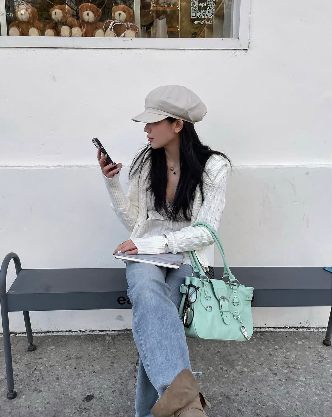 디망쉬 에디터백 민트 상품이미지5