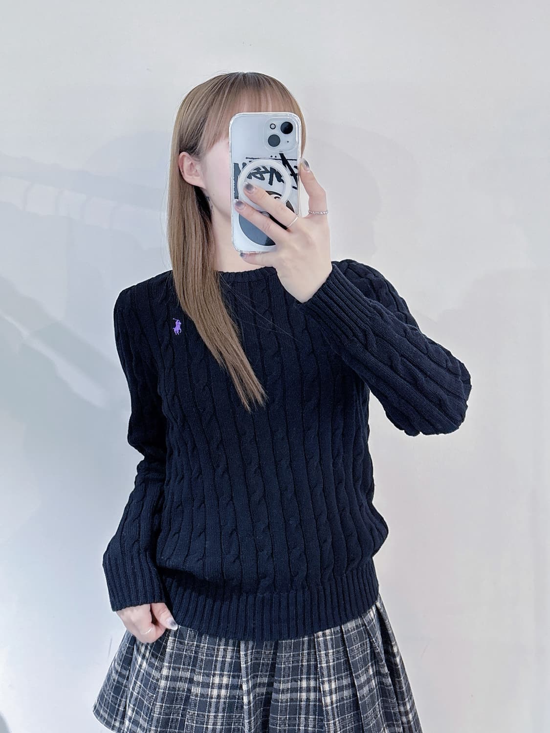 폴로랄프로렌 블랙 포니 케이블 니트 상품이미지1
