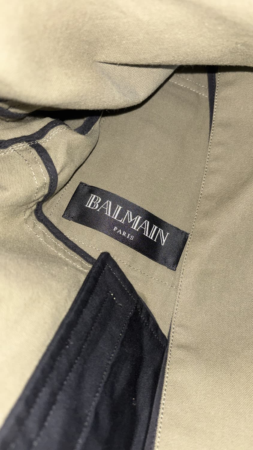 발망 13ss 나폴레옹 스틸 버튼 카키 자켓 48사이즈 상품이미지3