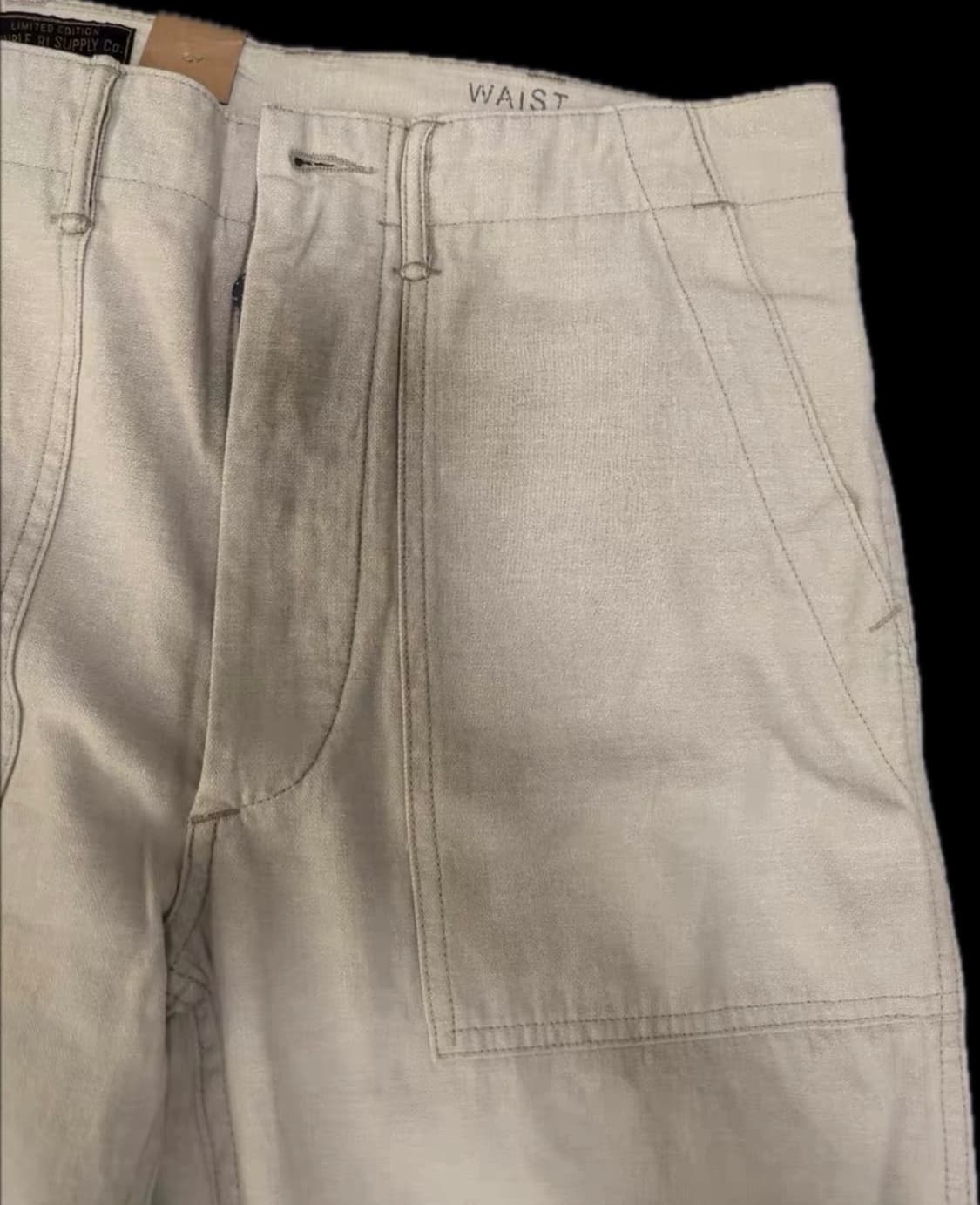 RRL 더블알에 에크루 한정판 퍼티그 팬츠 34/30 상품이미지1