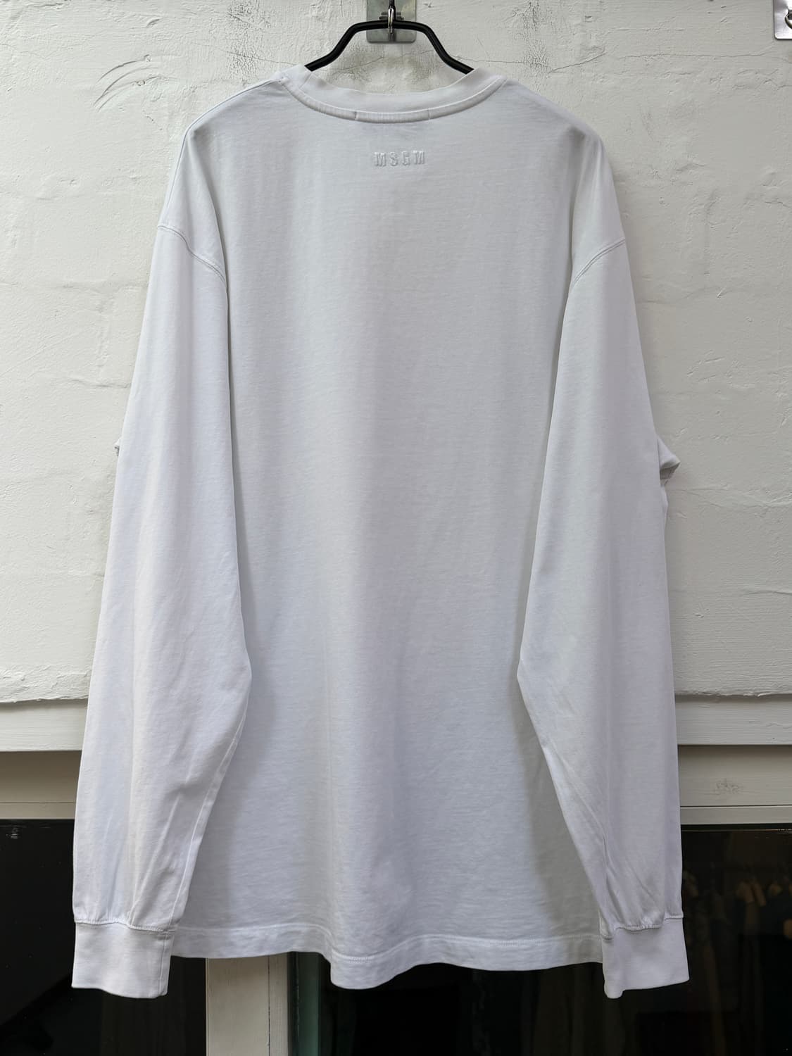 MSGM 화이트 그래픽 롱 슬리브 티셔츠 M 상품이미지8